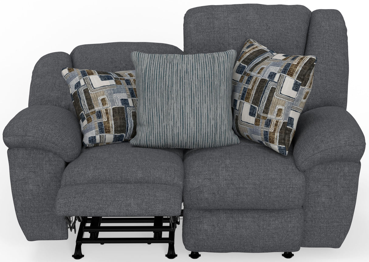 Trifecta - Dual Rocking Reclining Loveseat - Smoke