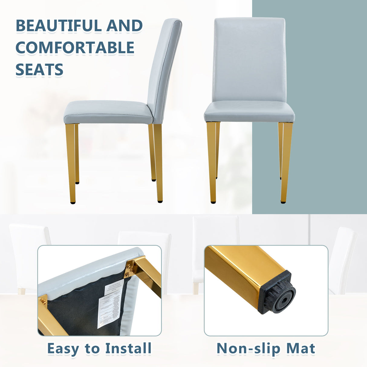 Modern Dining Chairs With Metal Legs
