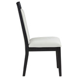 Dining Side Chair (Set of 2) - Black / Ivory