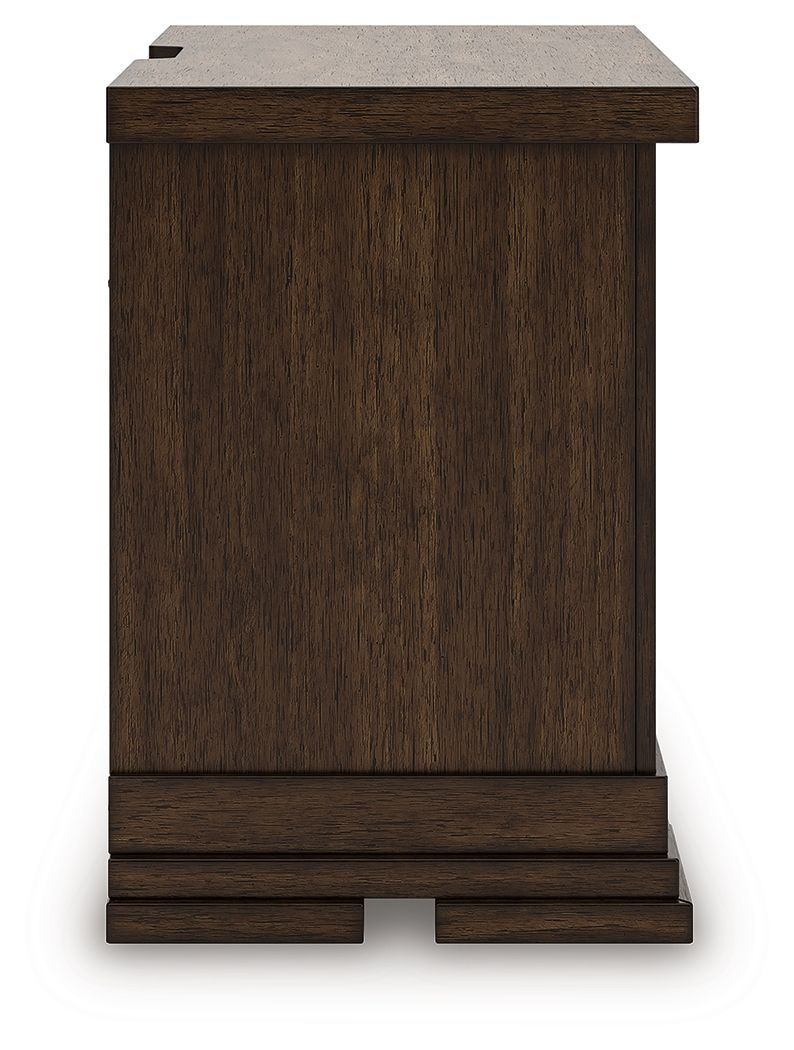 Taffenbrook - Medium Brown - Three Drawer Night Stand