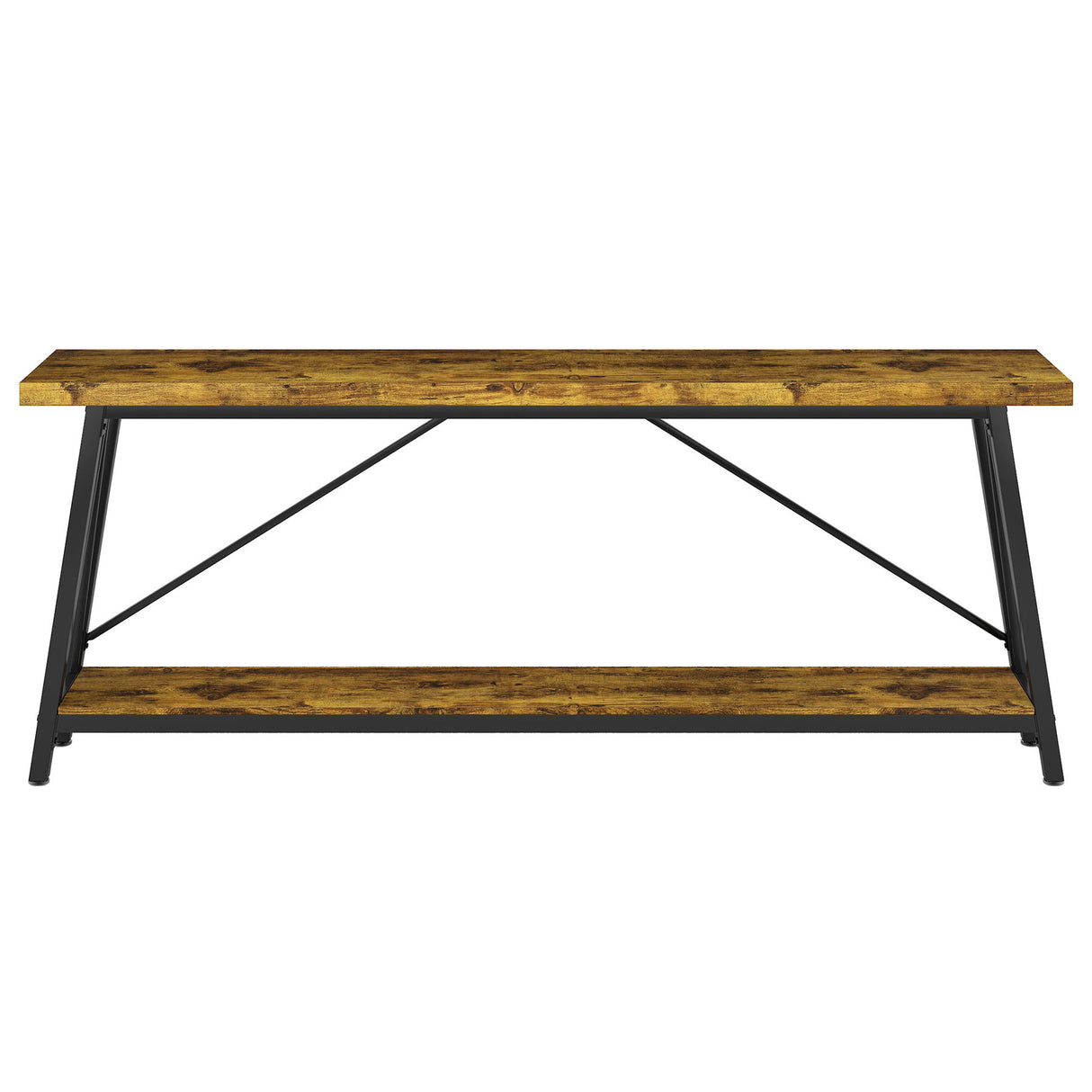 Extra Long Sofa Table For Hallway, Entryway & Living Room - Rustic Brown