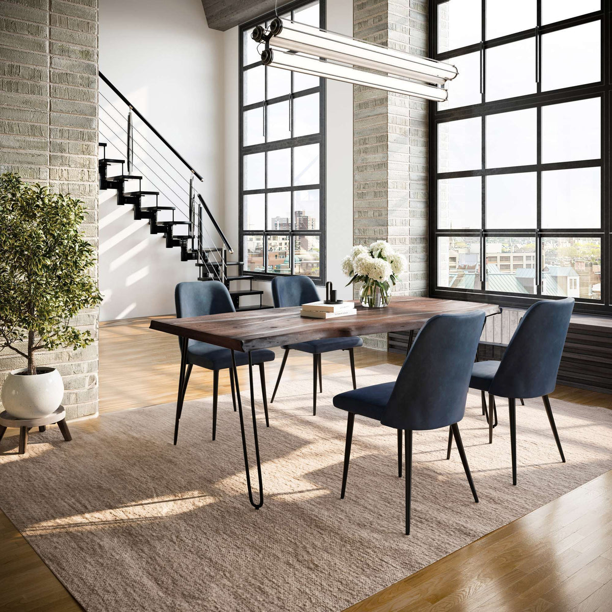 Nature's Edge - Dining Set - Slate