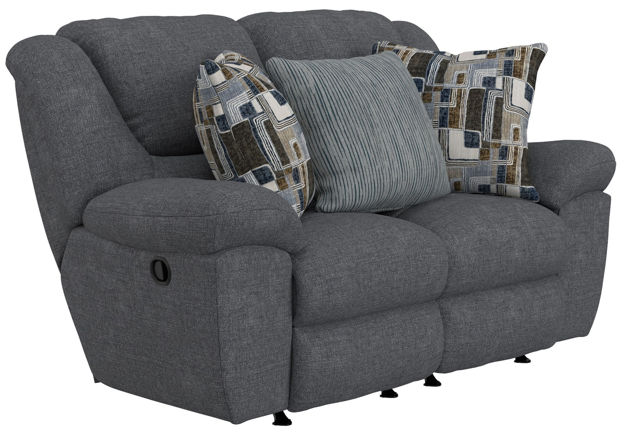 Trifecta - Dual Rocking Reclining Loveseat - Smoke