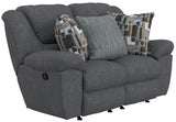 Trifecta - Dual Rocking Reclining Loveseat - Smoke