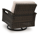 Monterey Point - Swivel Lounge Chair (Set of 2) - Dark Brown