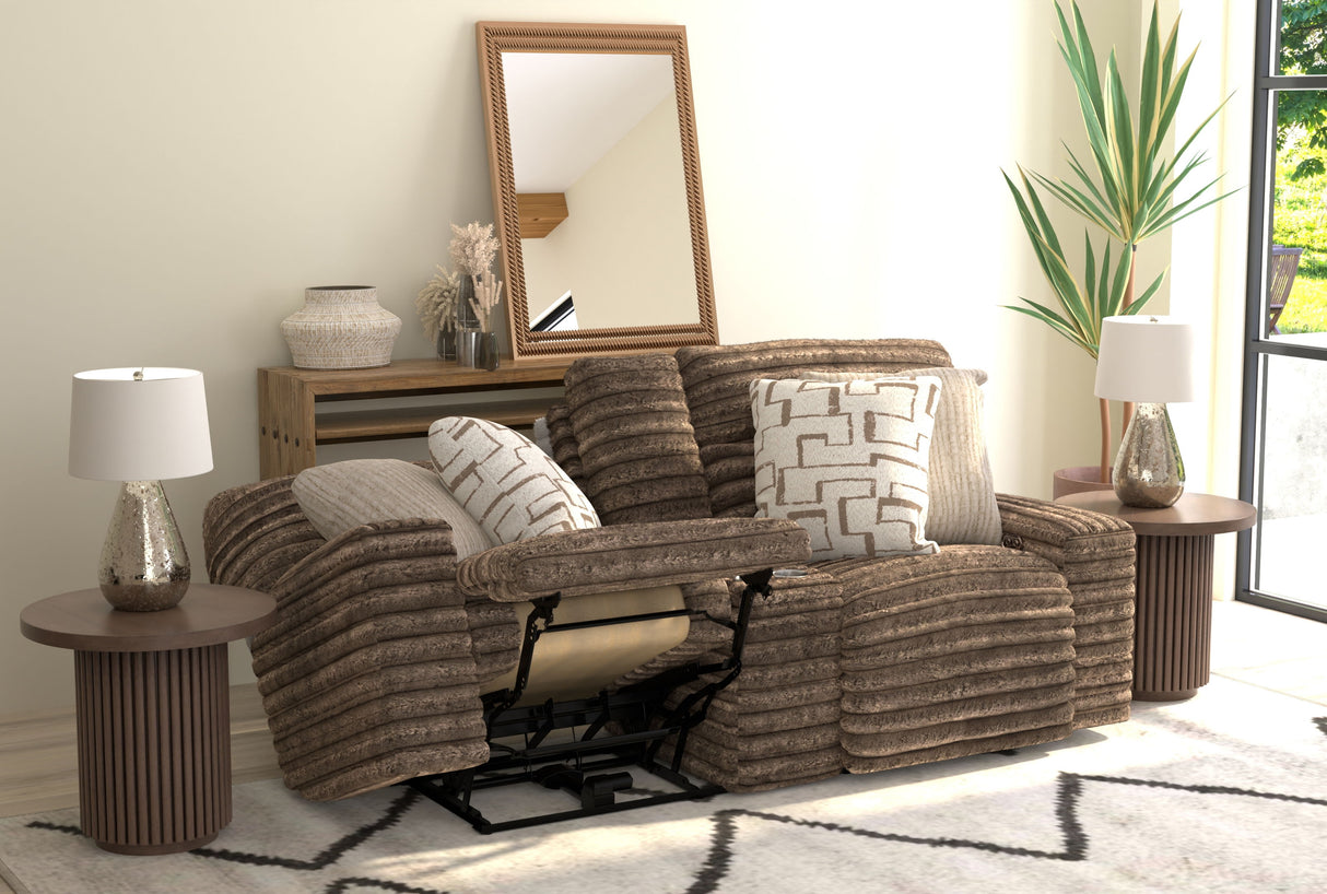 Lynx - Power Reclining Console Loveseat With Zero Gravity