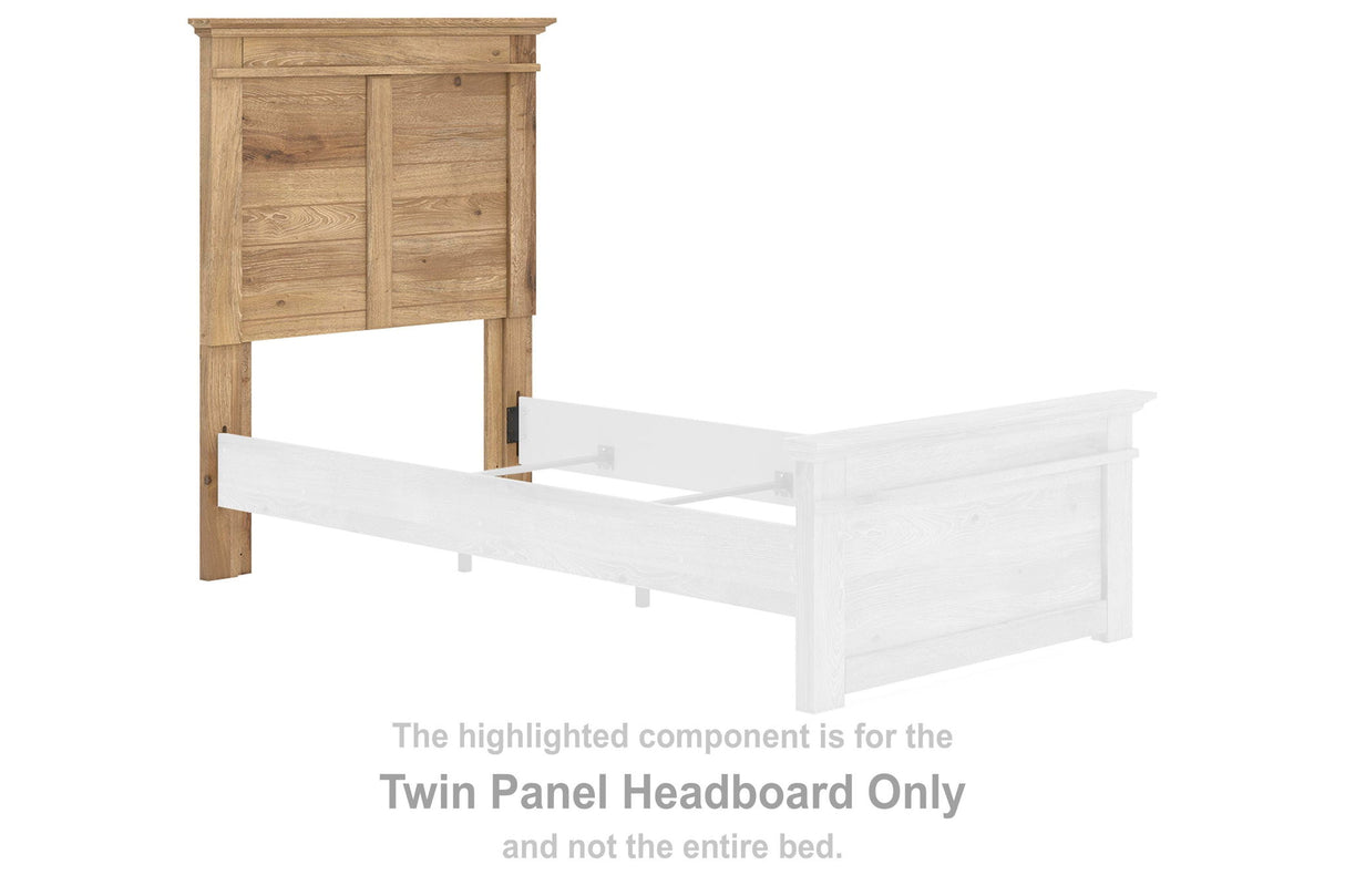 Makidern - Twin Panel Headboard - Tan