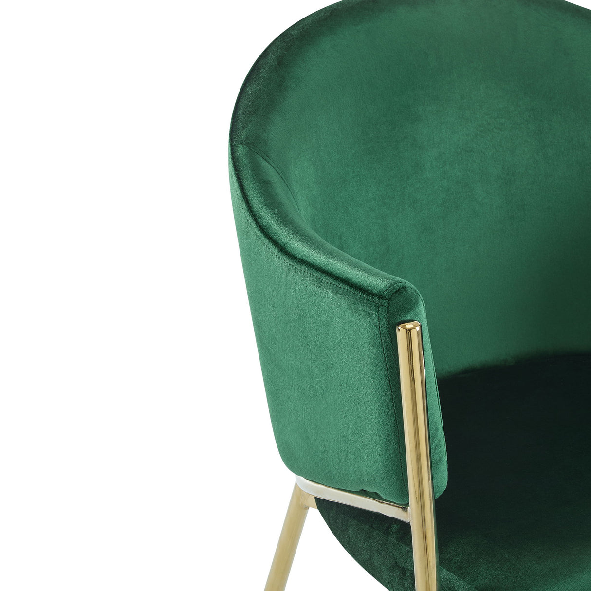 Modern Upholstered Dining Chair With Frame And Plush Velvet