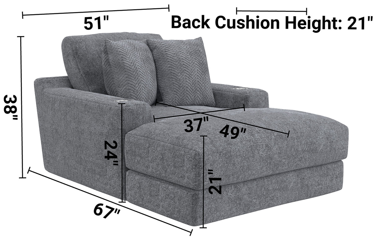 Cozy - Chaise With USB