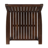 Wilson - Rustic Dining Chair Acacia Wood With Slat Panel Design (Set of 2) - Dark Brown