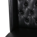 Sophisticated Tufted Dining Chair With High Back Design