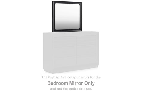 Londer - Black - Bedroom Mirror