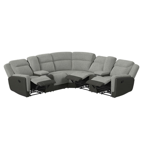 Hornet - 3 Piece Motion Sectional Set With Console And 2 Recliners