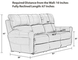 Torretta - Power Lay Flat Reclining Sofa