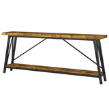 Extra Long Sofa Table For Hallway, Entryway & Living Room - Rustic Brown