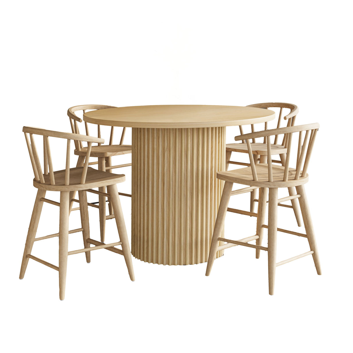 Auden - 5 Piece Counter Height Dining Set - Natural