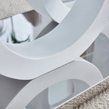 Contemporary Style Glass Top Coffee Table