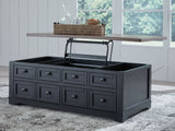 Wildenauer - Brown / Black - Lift Top Cocktail Table