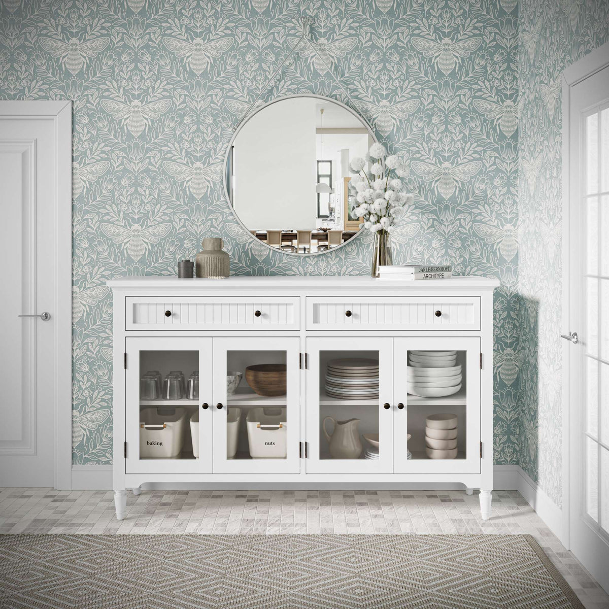 Westport - Glass Accent Cabinet