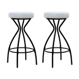 Modern Backless Bar Stools For Kitchen Island (Set of 2)