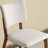 Dining Chair (Set of 2) - White / Deep Walnut
