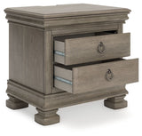 Lexorne - Three Drawer Night Stand - Gray