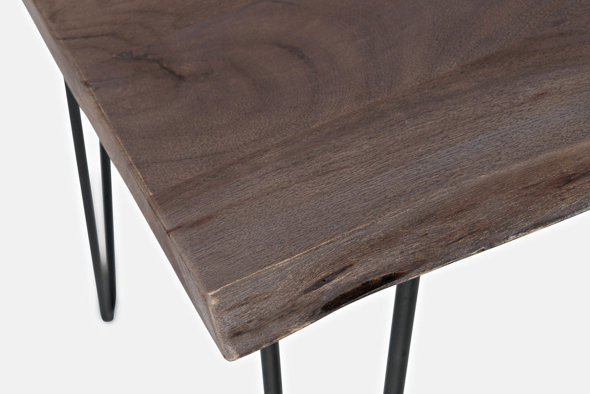 Nature's Edge - 5 Piece Counter Set With Modern Barstools - Slate