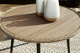 Amaris - Round Dining Table - Brown / Black