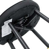 Modern Upholstered 360° Rotatable Bar Chair With Metal Legs For Dining Room (Set of 2)