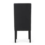 Contemporary Dining Chair With Rubberwood Legs (Set of 2)