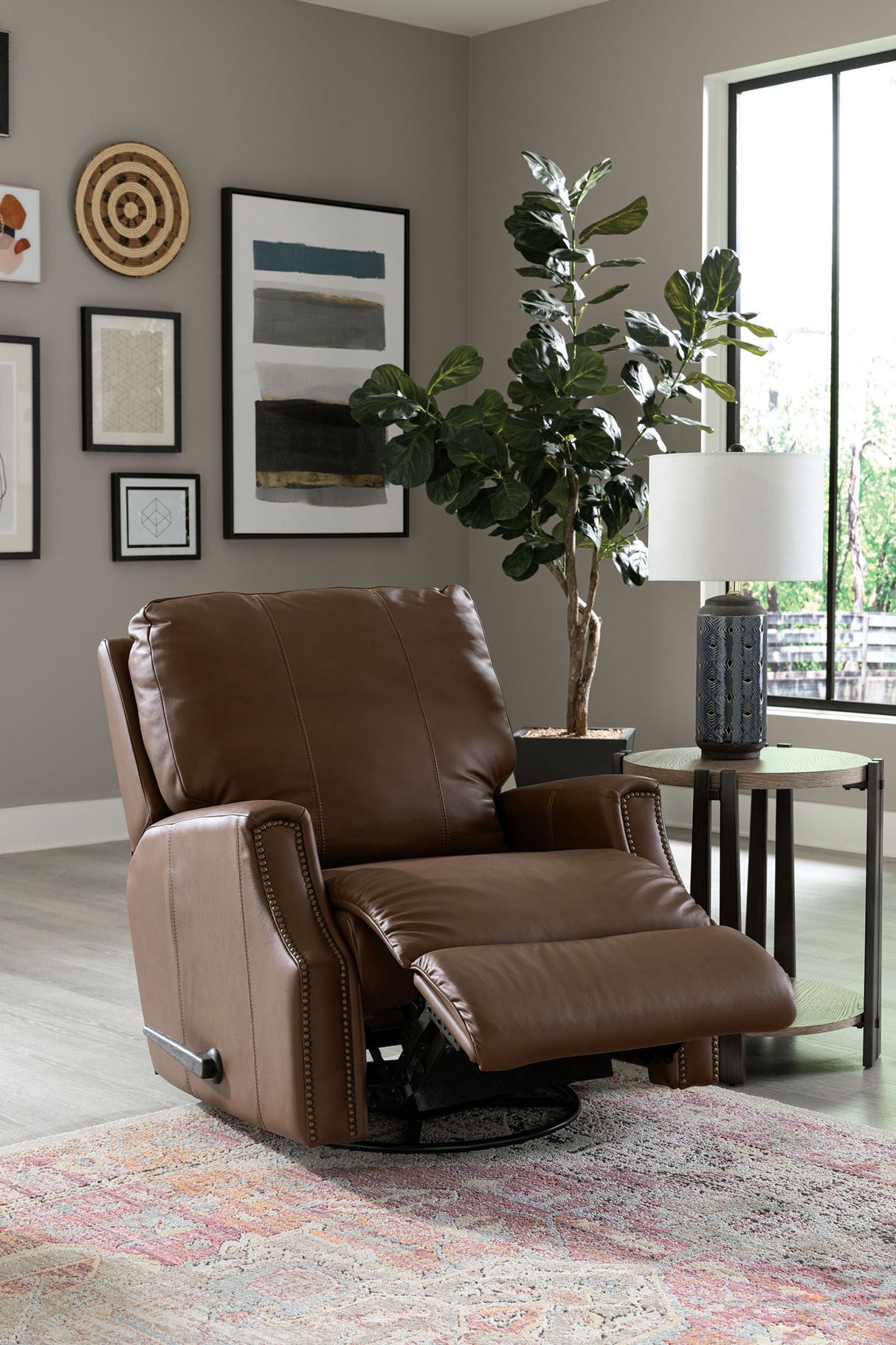 EZ Motion - EZ1650 - Swivel Gliding Recliner with Nails