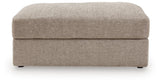 Nexora-Court - Oversized Accent Ottoman - Burlap