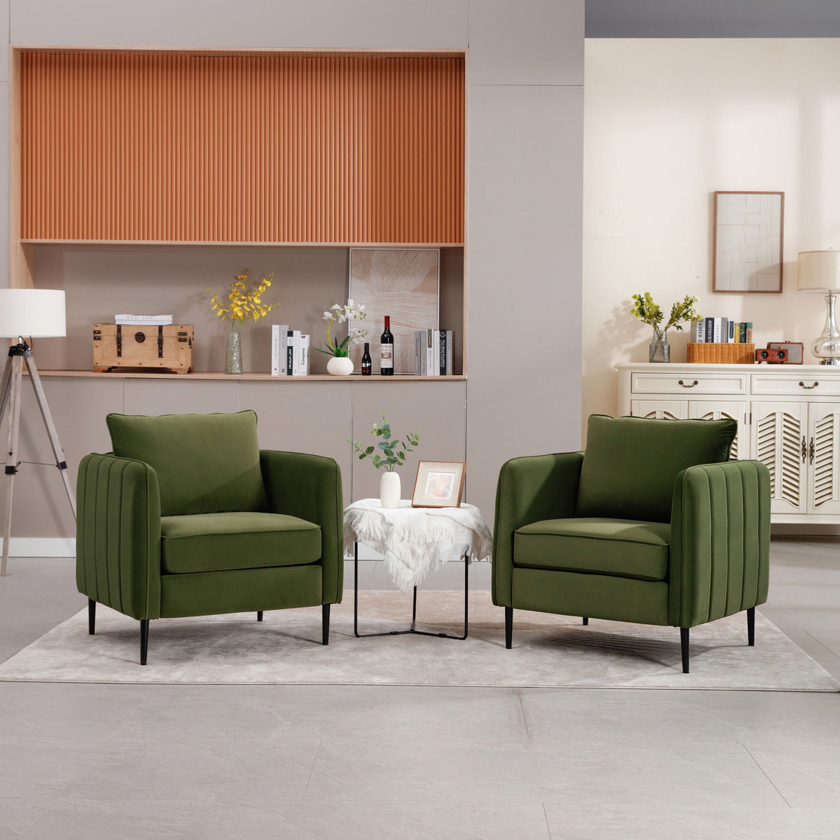 Accent Chair With Pillow For Living Room