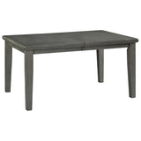 Hallanden - Rectangular Dining Room Butterfly Extension Table - Gray