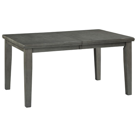 Hallanden - Rectangular Dining Room Butterfly Extension Table - Gray
