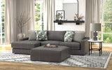 Minori - Italian Leather Sofa / Chaise And Cocktail Ottoman
