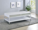 Mirage - 3 Piece Table Set (Cocktail & 2 End Tables) - White