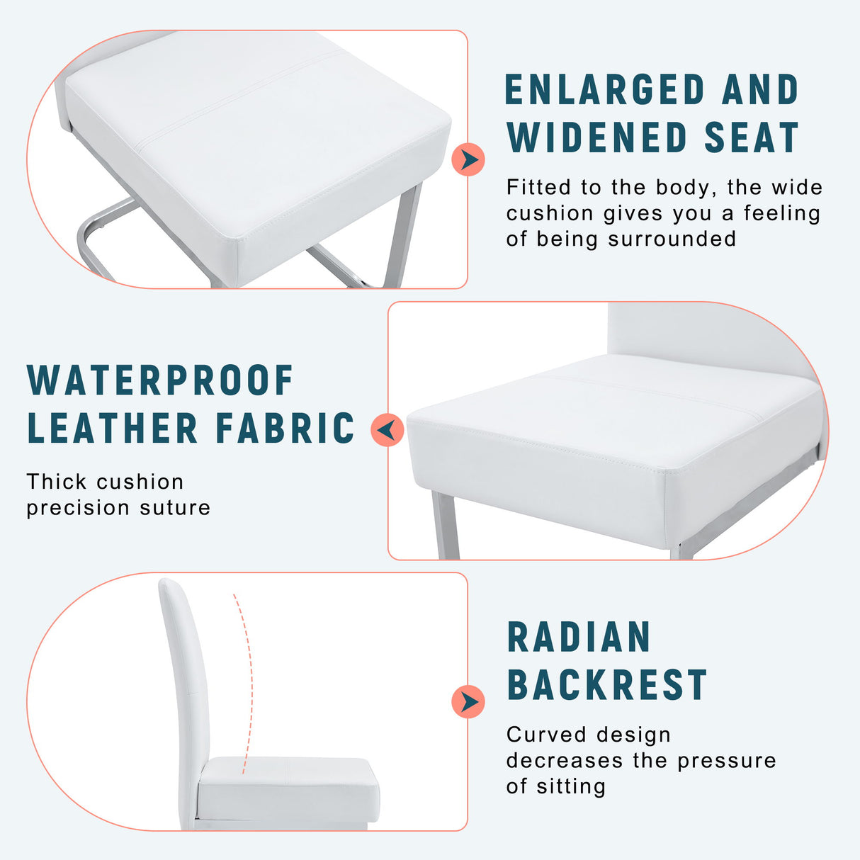 Coaster Dining Chairs With Built In Spring Packages & Ergonomic Design