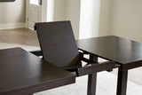 Neymorton - Dark Grayish Brown - Rectangular Dining Room Butterfly Extension Table