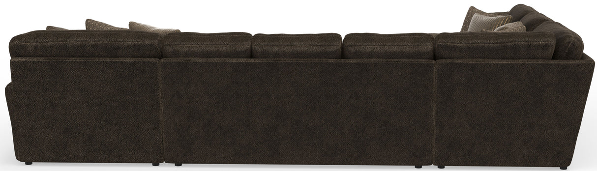 Mammoth - 3 Piece Sectional With Cocktail Ottoman (RSF Chaise) - Chocolate
