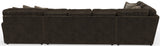 Mammoth - 3 Piece Sectional With Cocktail Ottoman (RSF Chaise) - Chocolate