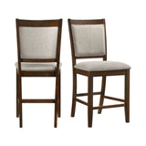 Portage - Counter Chair (Set of 2) - Brown / Beige