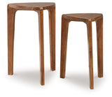 Brynnleigh - Accent Table Set (Set of 2) - Medium Brown