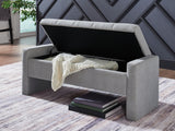 Akselman - Gray - Storage Bench