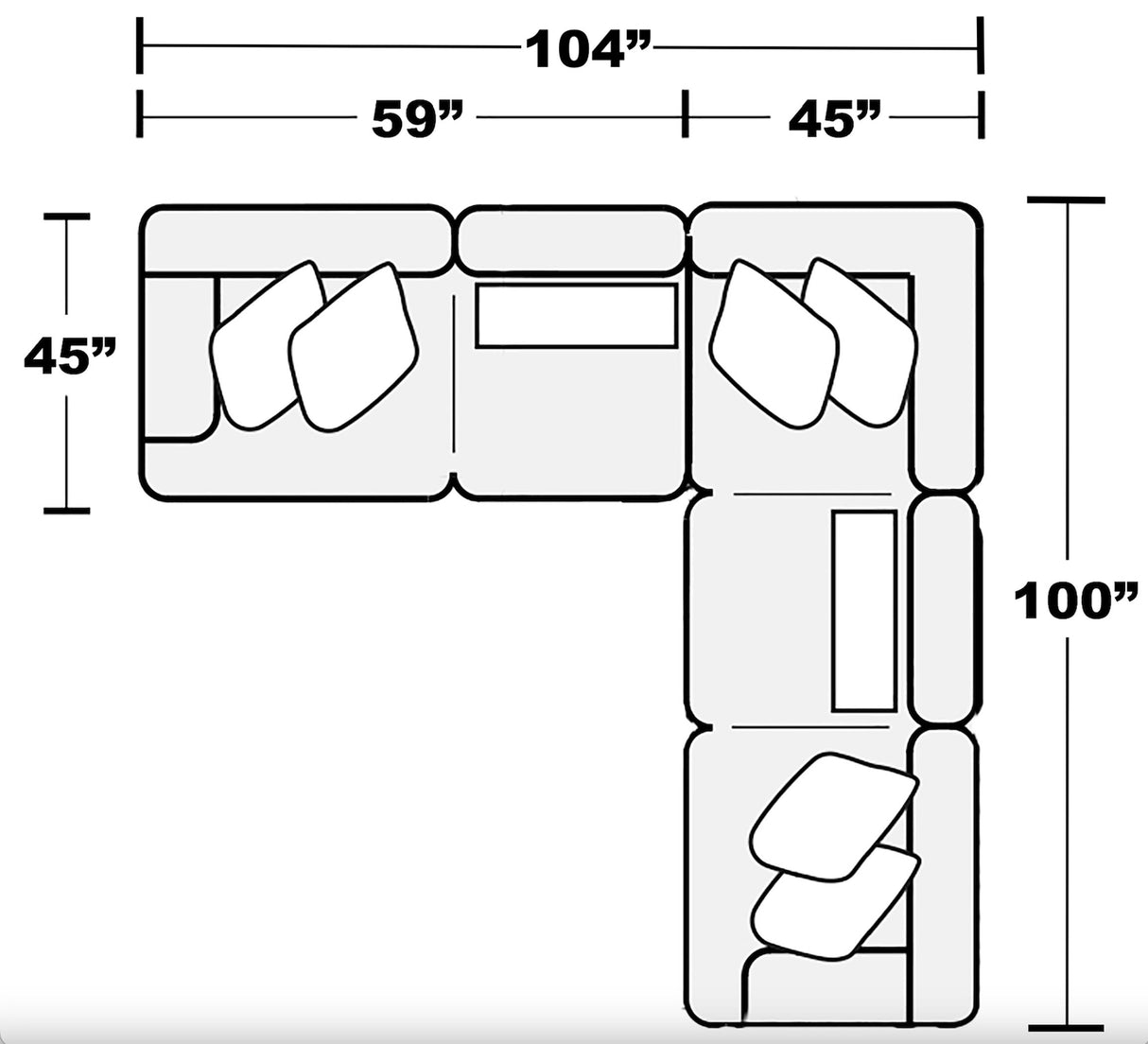 Logan - Sectional With Comfort Coil Seating And Included Accent Pillows