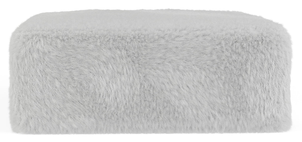 Bankside - Fabric Cocktail Ottoman - Gray