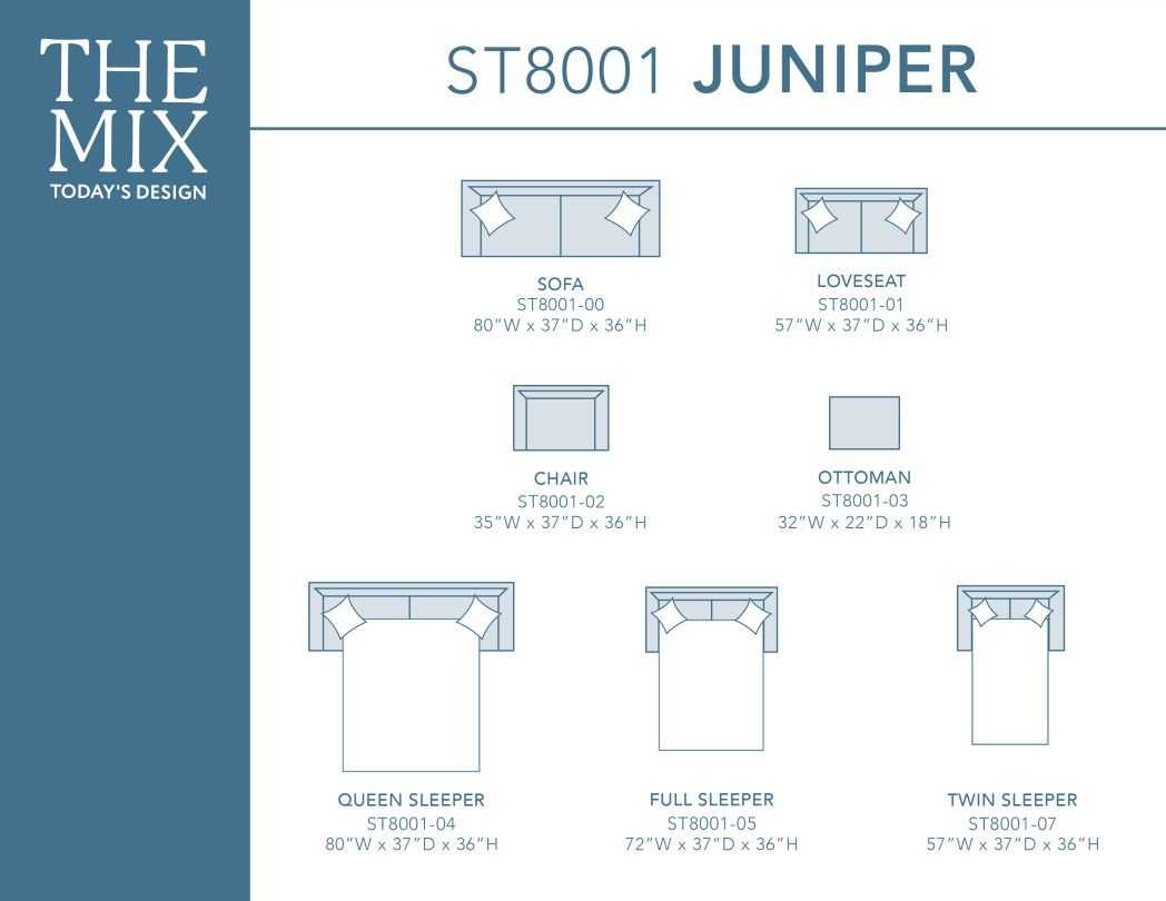 Juniper - Full Sleeper Memory Foam