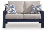 East Beach - Loveseat With Cushion - Blue