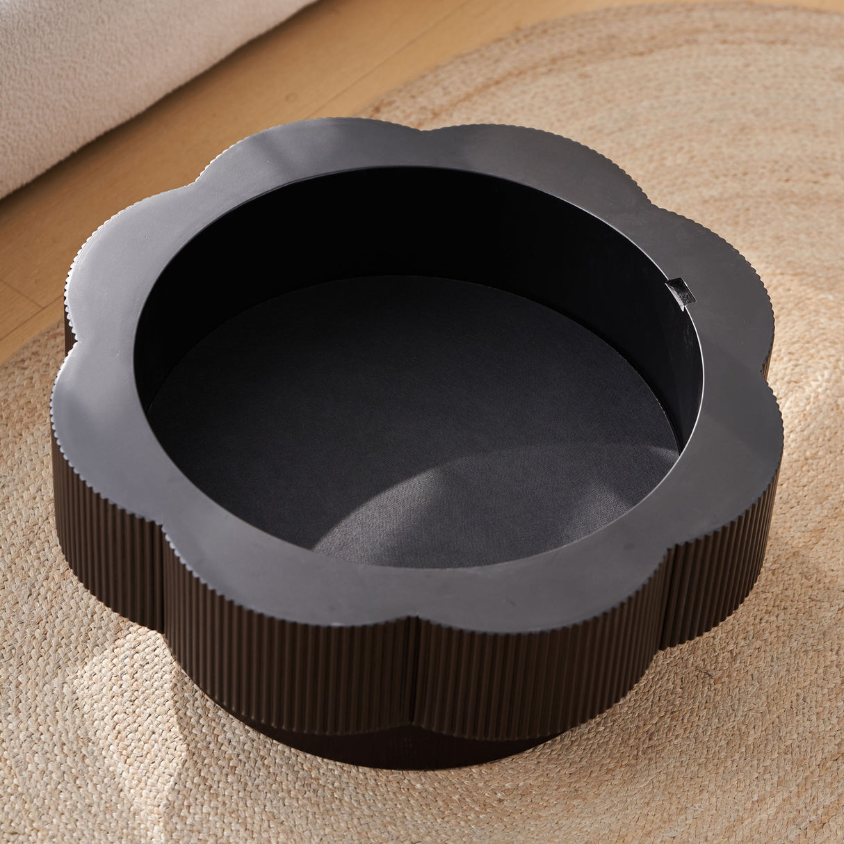 Modern Plum Blossom Shaped Coffee Table With Storage