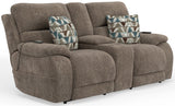 Joya - Power Headrest Power Lay Flat Reclining Console Loveseat With CR3 Heat/Massage/Lumbar/ZG